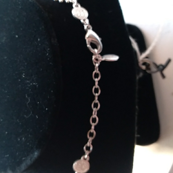 Jade & Jasper 🌺 silver metal adjustable choker. NWOT - Picture 3 of 4